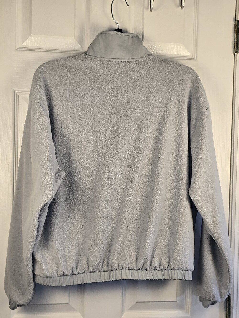 Vuori Light Chalk Gray Blue Quarter-Zip Pullover Hoodie Gorpcore Athleisure - Picture 3 of 9